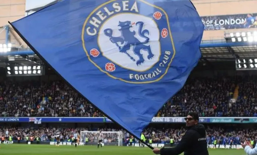 EFE Bandera del Chelsea en Stamford Bridge