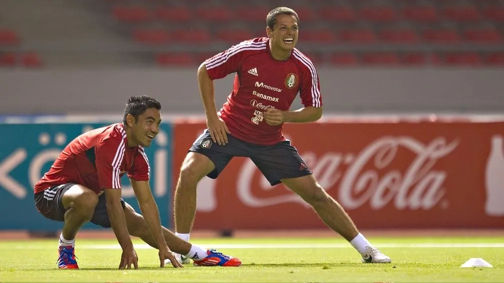 IMAGO7 Chicharito y Marco Fabián con la Selección