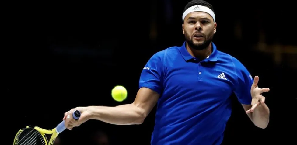 AP Tsonga, durante un juego