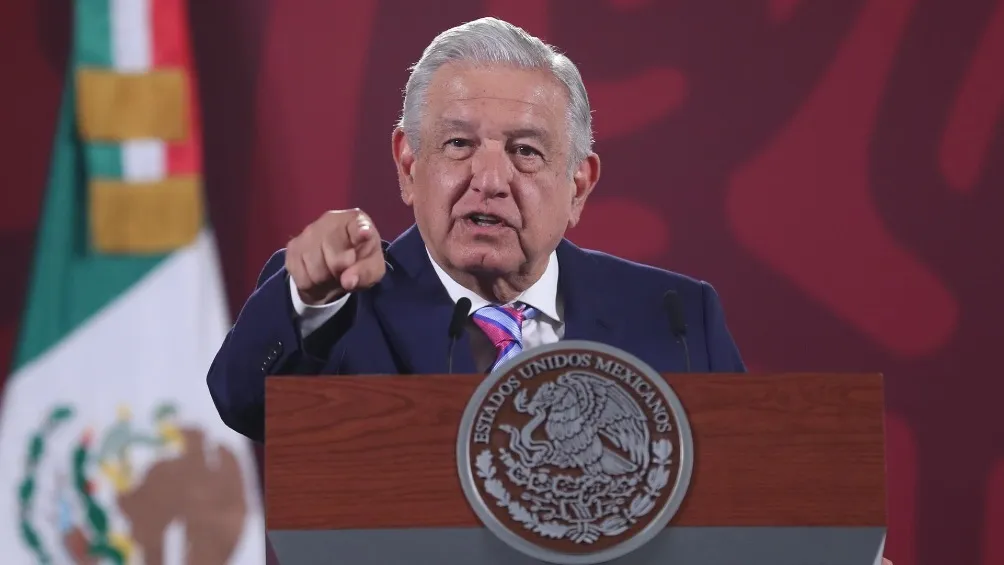 AP AMLO durante rueda de prensa desde Palacio Nacional