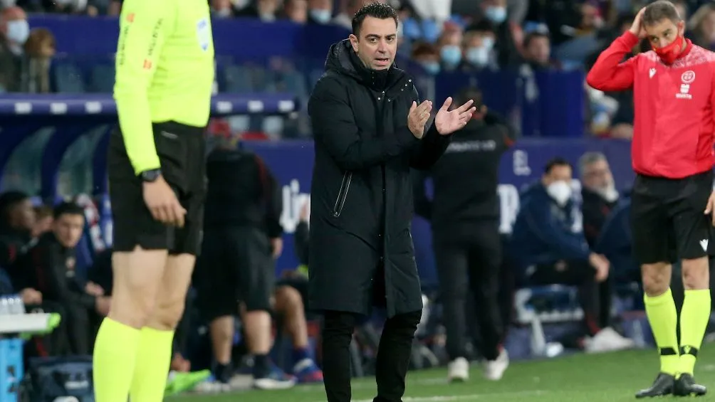 AP Xavi Hernández, durante el juego contra Levante