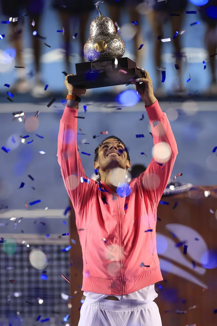 MEXSPORTS Rafa Nadal tras ganar un ATP