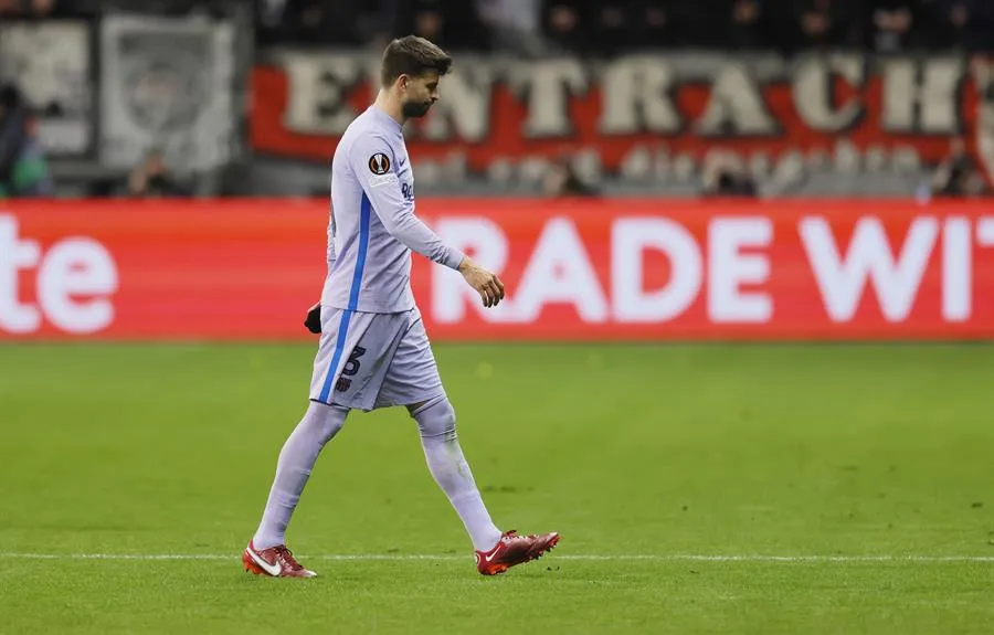 EFE Gerard Piqué durante un partido con el Barcelona
