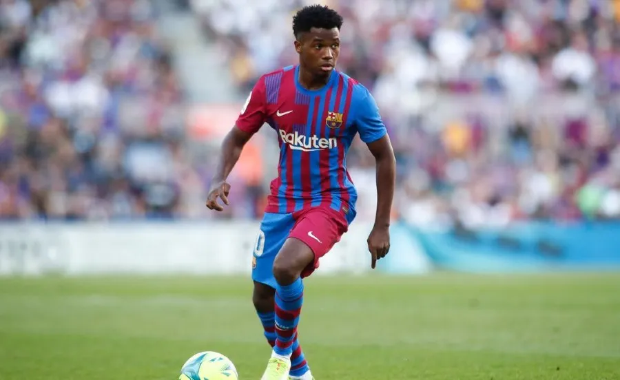 EFE Fati en juego del Barcelona
