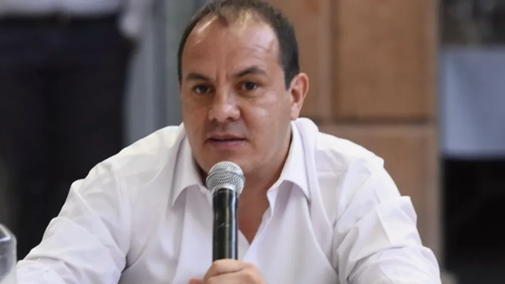 TWITTER | @CUAUHTEMOCB10 Cuauhtémoc Blanco durante plática como Gobernador de Morelos