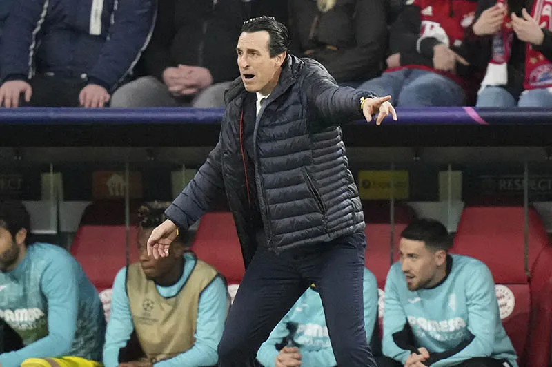 AP Unai Emery durante un duelo del Villarreal