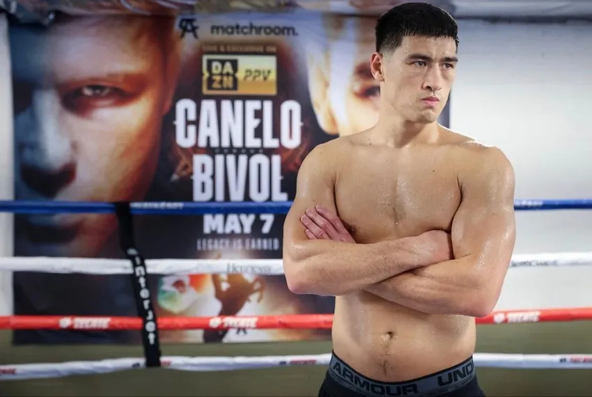 INSTAGRAM: @bivol_d Bivol en entrenamiento previo a su pelea vs Canelo