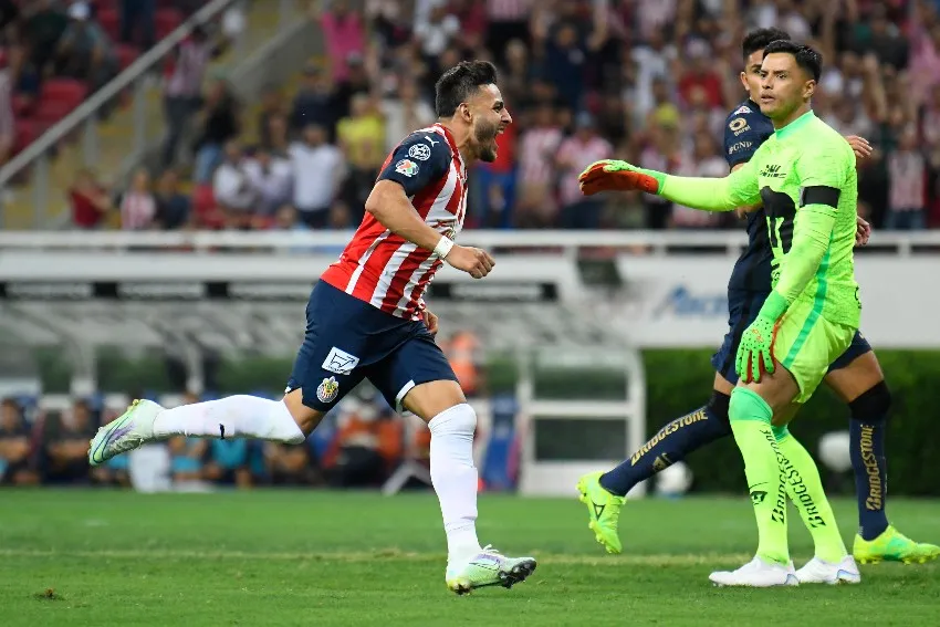 IMAGO 7 Vega celebrando su gol vs Pumas