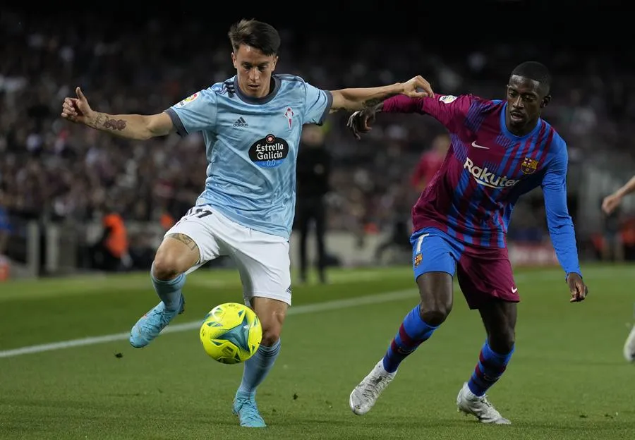 EFE Ousmane Dembélé durante un partido con el Barça