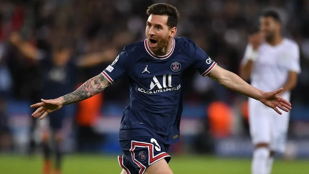 INSTAGRAM | @LEOMESSI Messi festejando gol con el PSG en Champions League