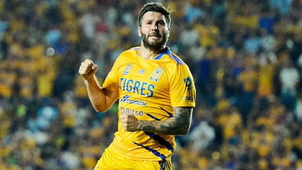 MEXSPORT Gignac celebrando gol ante Atlas en la Semifinal del Clausura 2022