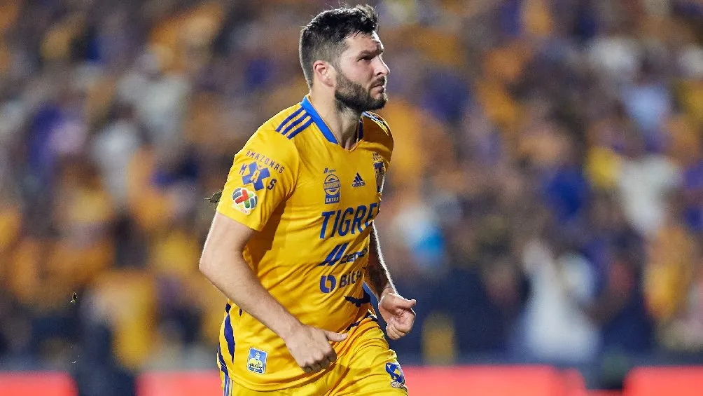 MEXSPORT Gignac celebrando gol ante Atlas en la Semifinal del Clausura 2022