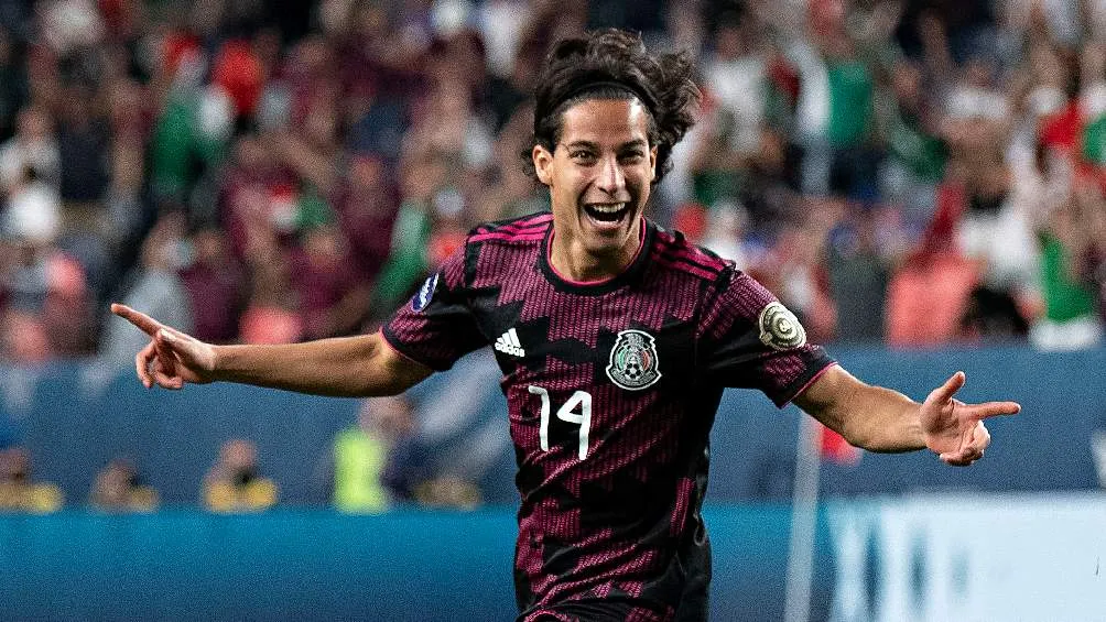 IMAGO7 Diego Lainez festejando anotación con la Selección Mexicana