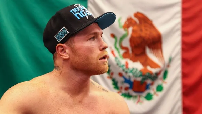 MEXSPORT Saúl 'Canelo' Álvarez durante preparación previo a una pelea