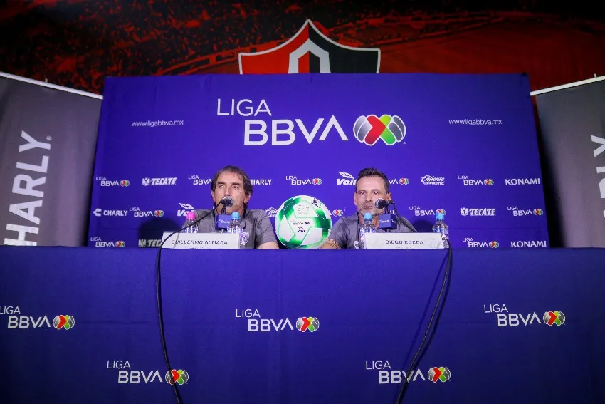 IMAGO 7 Almada y Cocca en el día de medios previo a la Final