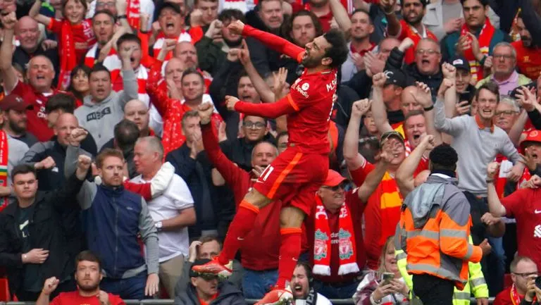 IMAGO 7 Mohamed Salah, en festejo de gol