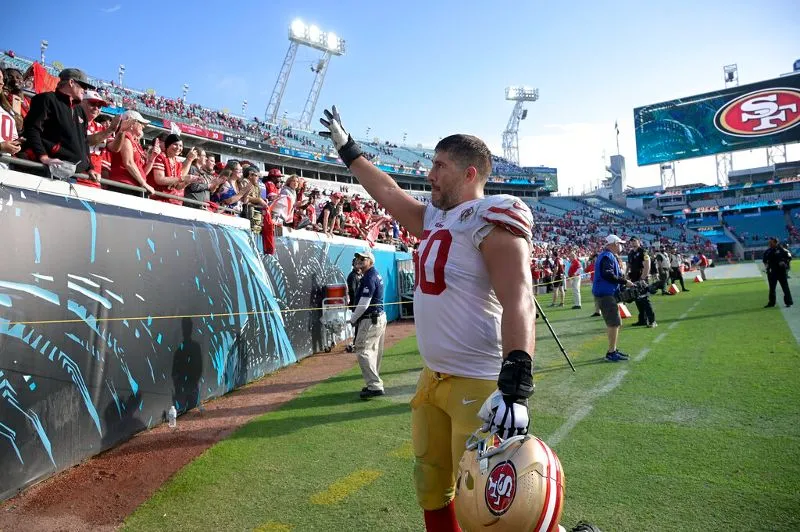 AP Alex Mack después del patido contra los Jaguars