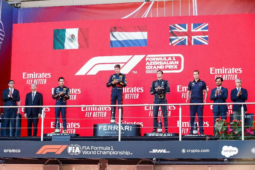 MEXSPORTS Podio del GP de Azerbaiyán