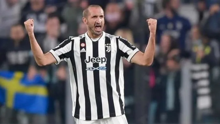 INSTAGRAM @GIORGIOCHIELLINI Giorgio Chiellini festejando gol con la Juventus en Serie A