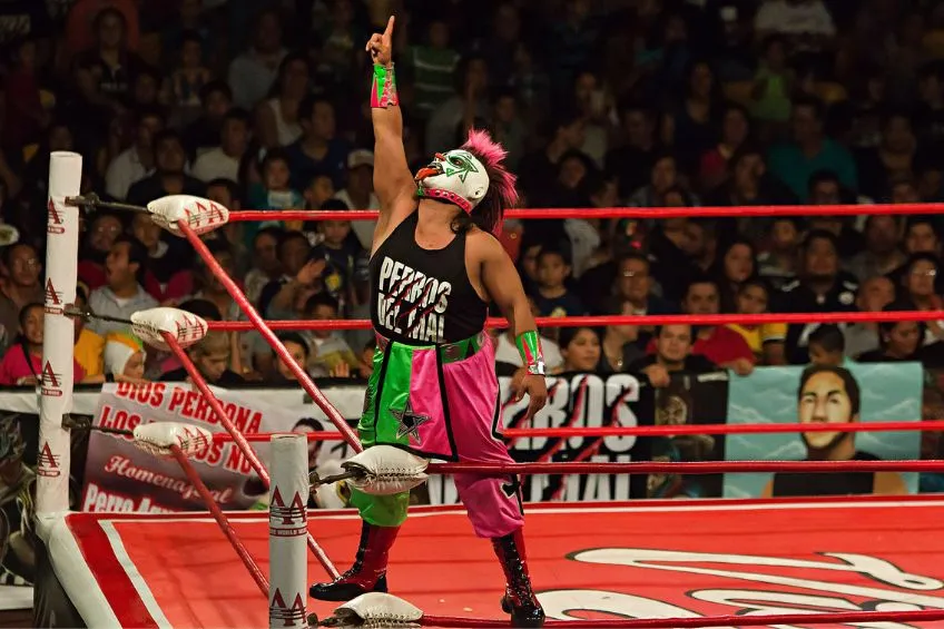 IMAGO7 Psycho Clown previo a una lucha