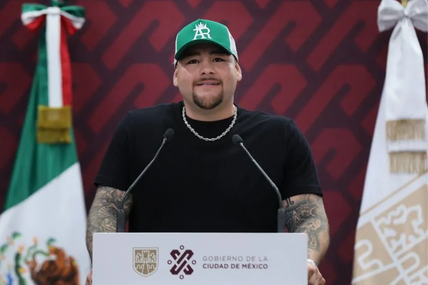TWITTER: @ClaudiaShein Andy Ruiz en conferencia de prensa