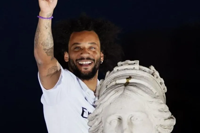 AP Marcelo durante el festejo de la Champions League