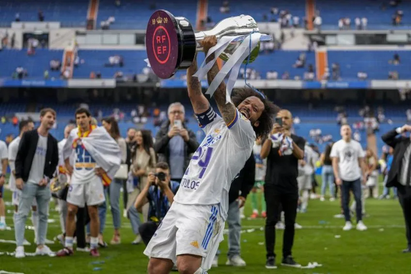 AP Marcelo tras ser Campeón de LaLiga con el Real Madrid