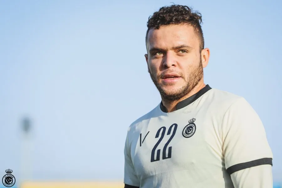 TWITTER @ALNASSRFC Cabecita Rodríguez durante un partido con Al-Nassr