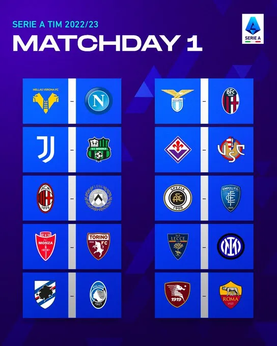 TWITTER @SerieA_ES Jornada 1
