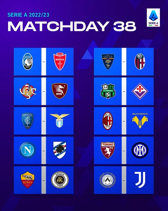 TWITTER @SerieA_ES Jornada 38