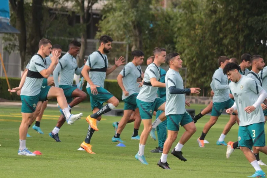 AGENCIA RÉCORD - JULIÁN VÁZQUEZ Entrenamiento del América este martes 28 de junio