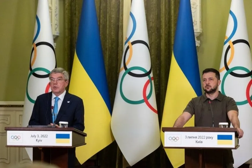 ESPECIAL Thomas Bach en su visita a Kiev