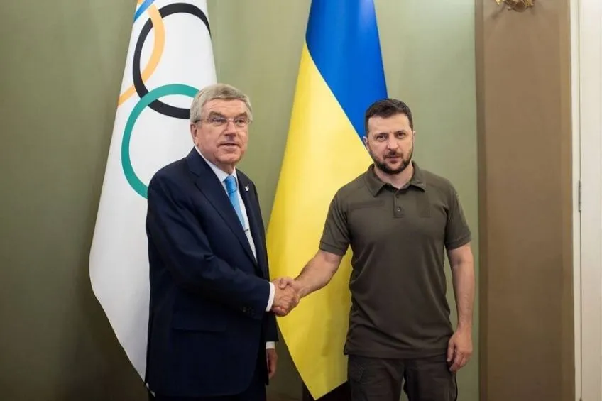 ESPECIAL Thomas Bach en su visita a Kiev