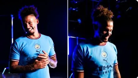 TWITTER @ManCity Kalvin Phillips, en su presentación con el City