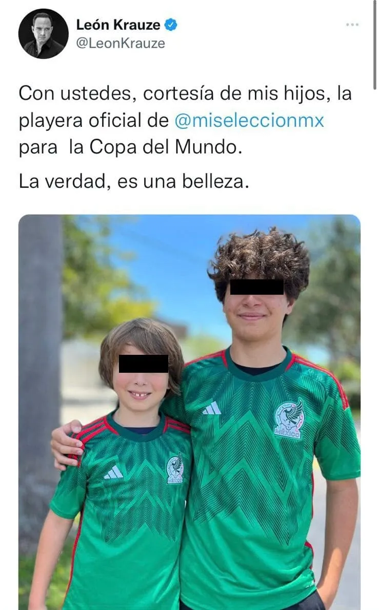 TWITTER: @LeonKrauze León Krauze filtró el nuevo jersey del Tri