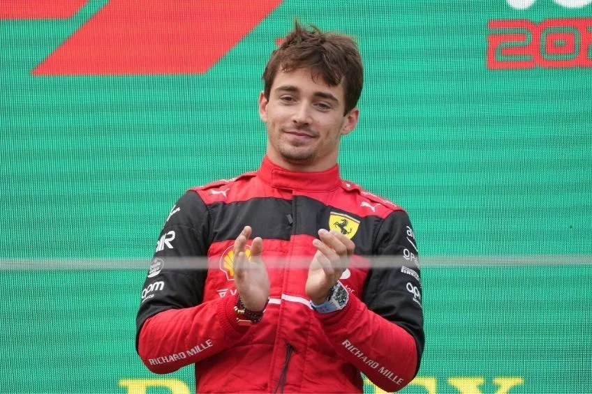 AP Charles Leclerc tras subir al podio