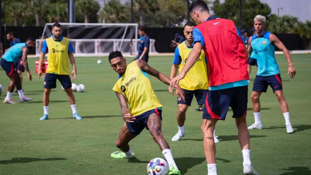 TWITTER | @FCBARCELONA_ES Barcelona tuvo la práctica en Miami