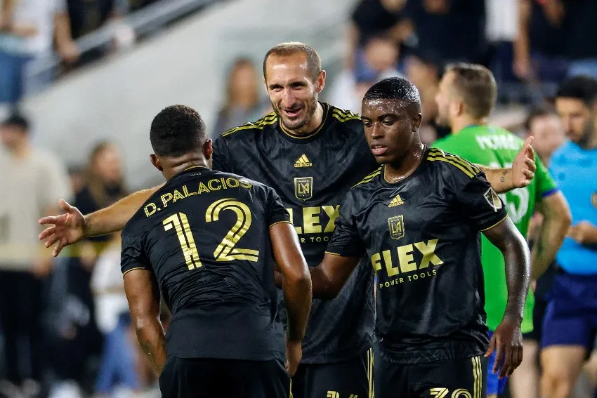 AP Chiellini en un partido de LAFC