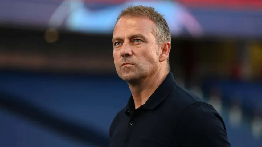 AP Hansi Flick tras un partido de la Selección de Alemania