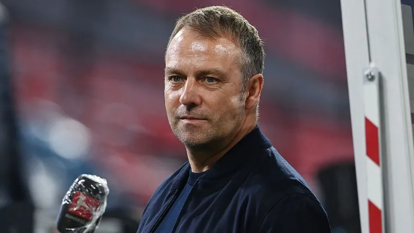 AP Hansi Flick tras un partido de la Selección de Alemania