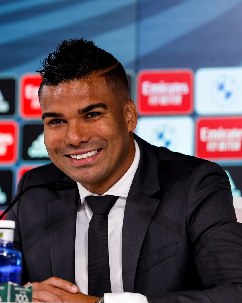 TWITTER: @realmadrid Casemiro en us despedida del Real Madrid