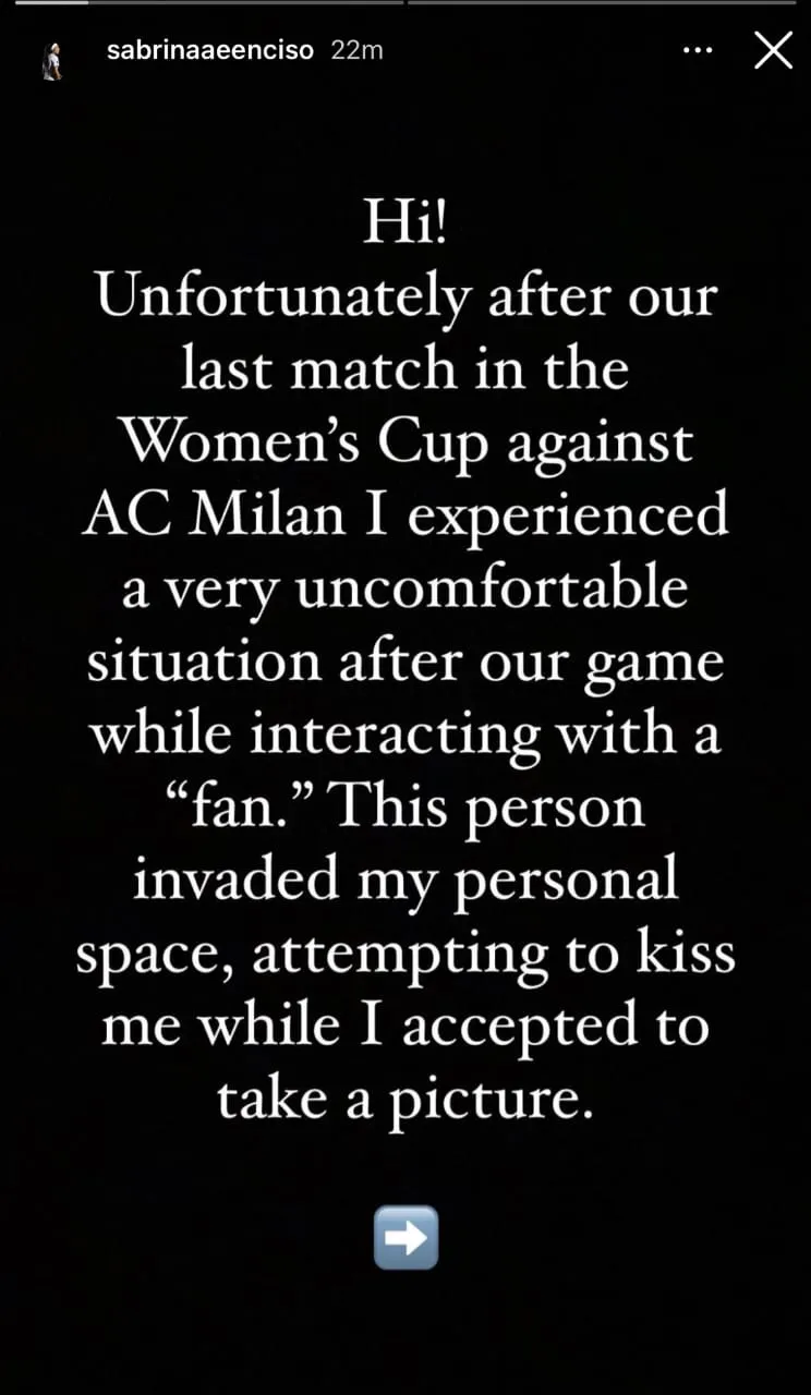 INSTAGRAM: @SabrinaaEenciso Denuncia de Sabrina Enciso en sus redes sociales