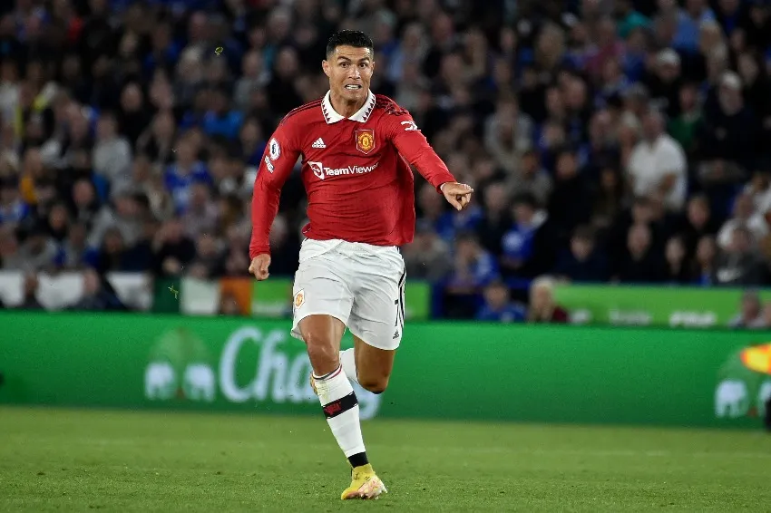 AP Ronaldo en un partido de Manchester United