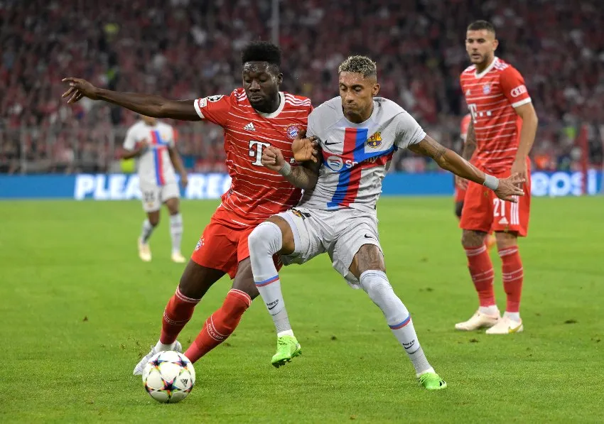 AP Raphinha en un partido del Barcelona