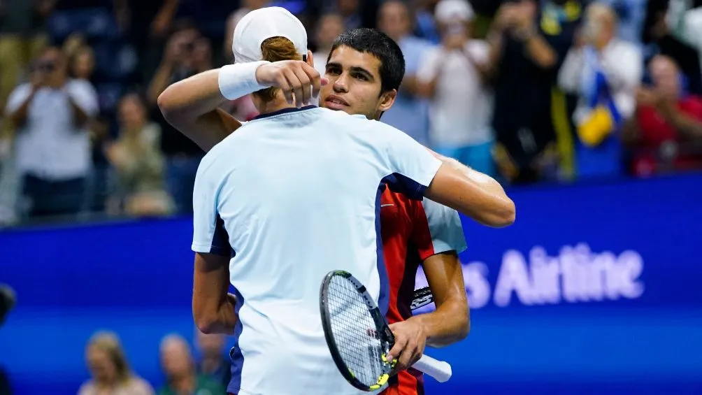 AP Alcaraz destaco que uno de sus mejores amigos es Jannik Sinner