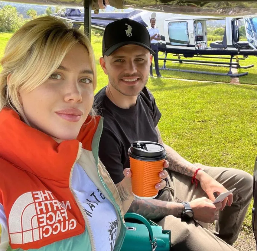 INSTAGRAM: @wanda_nara Wanda Nara e Icardi en un viaje