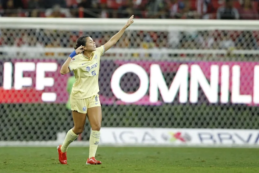 MEXSPORT Kiana Palacios en celebración de gol
