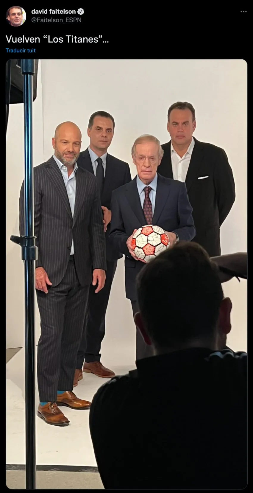 CAPTURA DE PANTALLA Joserra, Faitelson, Martinoli y García preparando programa para Qatar 2022