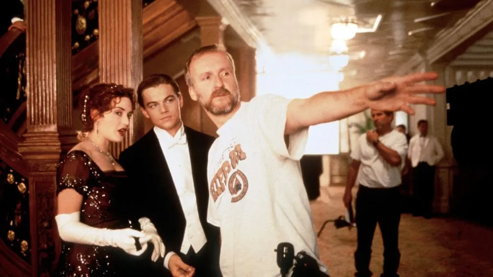 PARAMOUNT PICTURES DiCaprio y Winslet en las grabaciones de Titanic