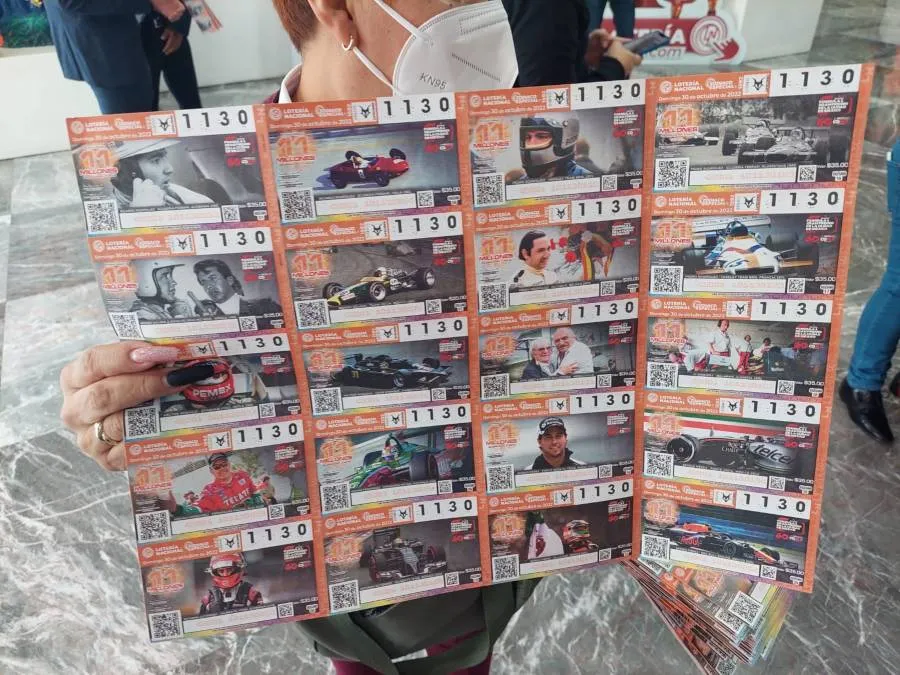 CORTESÍA Boleto conmemorativo de la Lotería Nacional